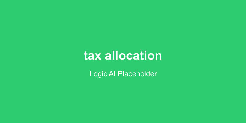 Tax Allocation
